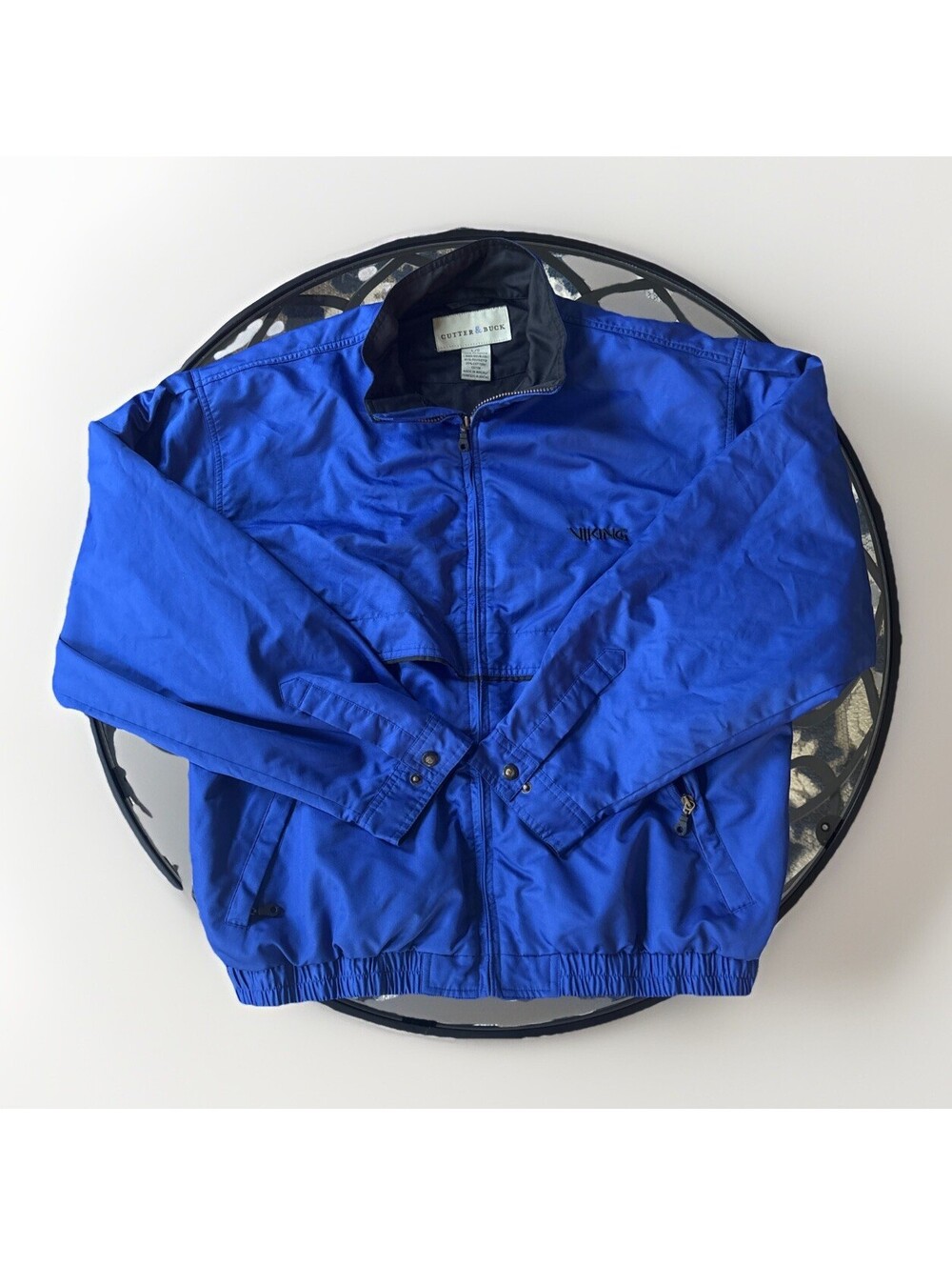 Cutter & Buck Full Zip Hoodie Lightweight Jacket Athletic Blue Size Large Spring
